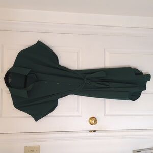 Shein Curve 0XL dark green dress